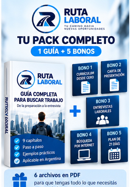 Ruta Laboral — Guía completa para buscar trabajo + 5 bonos