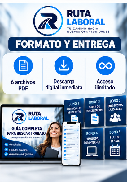 Ruta Laboral — Guía completa para buscar trabajo + 5 bonos